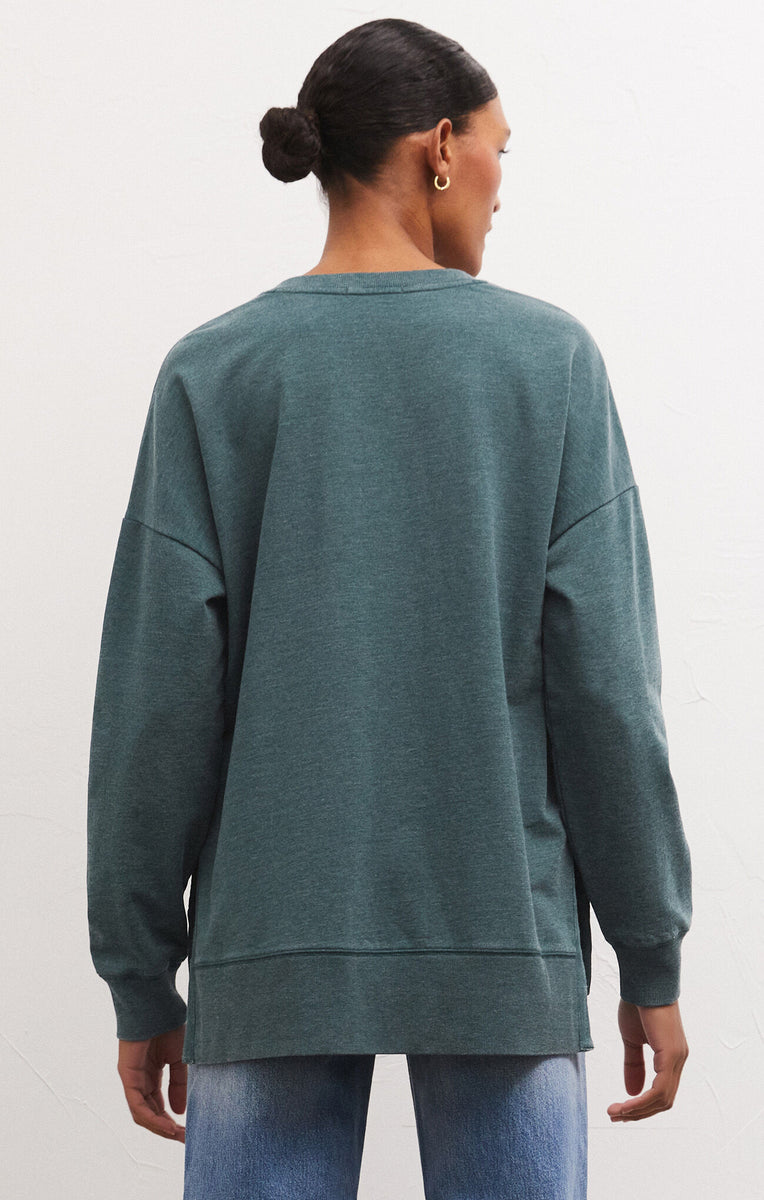 新品未使用 saqui herringbone v-neck pull-over Z SUPPLY Modern V neck weekender Abyss – Surfko
